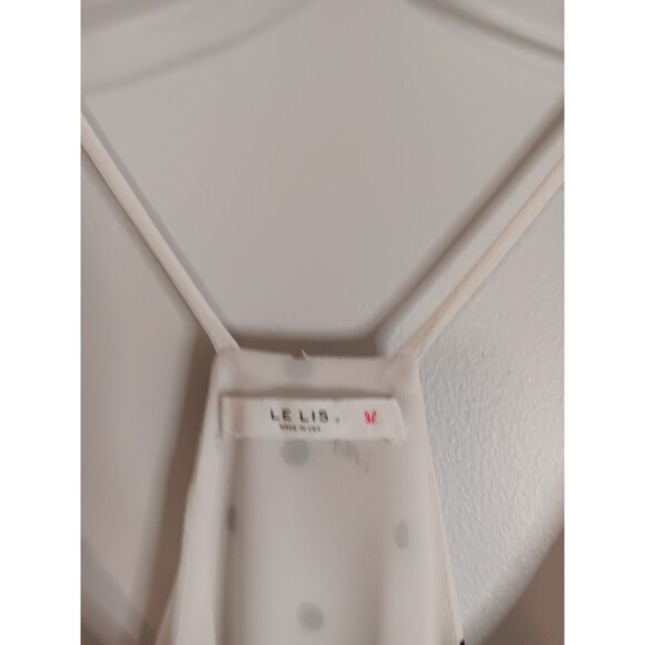 Le Lis Halter Top Mini Swing Dress Sz Small Polka-dot Floral - Picture 2 of 5